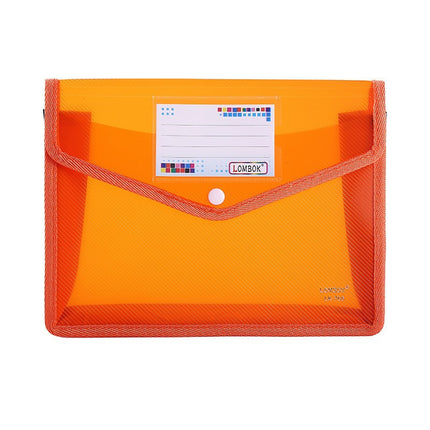A4 File Bag Snap-Type Inch Student Stationery Office File Document Classification