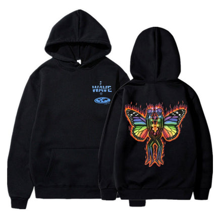 [Cross-border European Code] Skeleton Thermal Imaging Graphic Print Hoodie