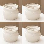 White 4-pack] clay pot stew pot