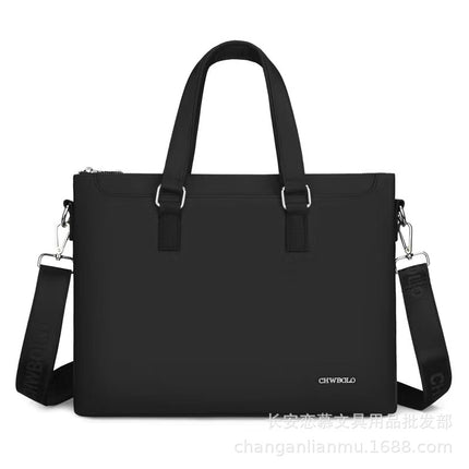 New Men's portable office bag Oxford cloth briefcase casual file bag shoulder messenger computer bag