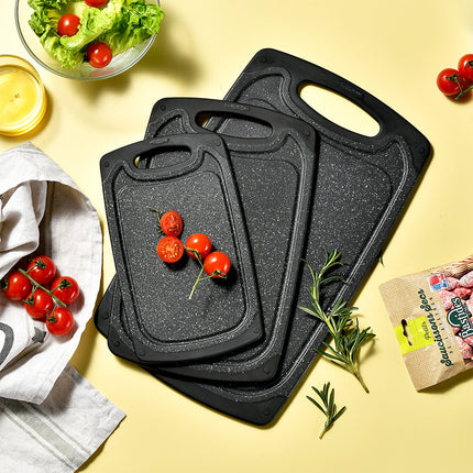 Cross-border wheat straw cutting board kitchen multifunctional double-sided cutting board cutting board chopping board 3 suit food supplement board