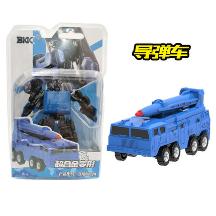 BKK alloy deformation robot train high-speed rail engineering bus dinosaur green leather train King Kong BKK children's toys