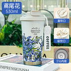 (including tax price) / Double drinking coffee cup 530ml lavender (5d process)