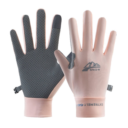 Cycling Gloves Full-Finger Outdoor Mountain Bike Sports Wear-Resistant Non-Slip Special Quick-Drying Touch Screen Compatible