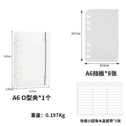 Ins Internet Celebrity Wearing Armor Loose-leaf Storage Book Nail Art Style Collection This Display Book PP Strap Frosted Sample Book