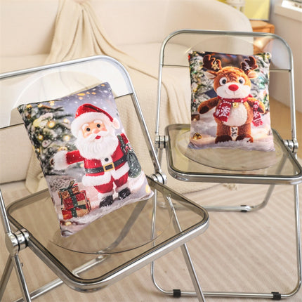 Factory Price Wholesale Christmas Gift Doll Pillow Holiday Decoration Snowman Deer Cushion Santa Doll
