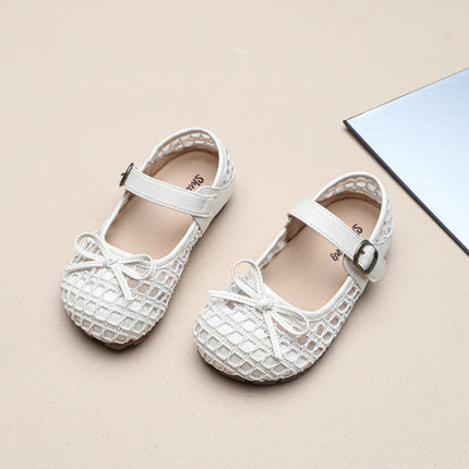 Girls' Small Leather Shoes 2025 Summer New Bow Non-Slip Princess Shoes Korean Style Baby Girl Fashion Versatile Baby Shoes