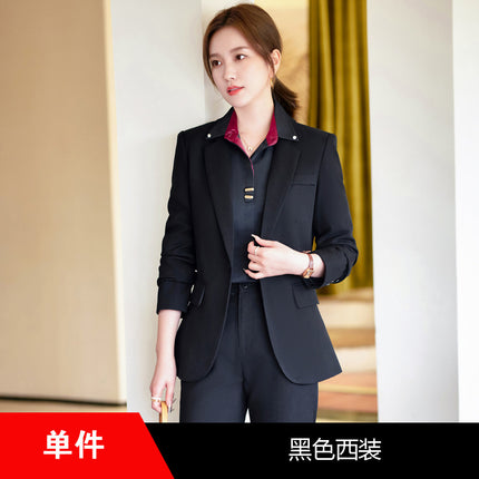 Spring and Autumn suit suit women's autumn and winter temperament goddess Fan small professional manager jacket formal wear front desk work clothes