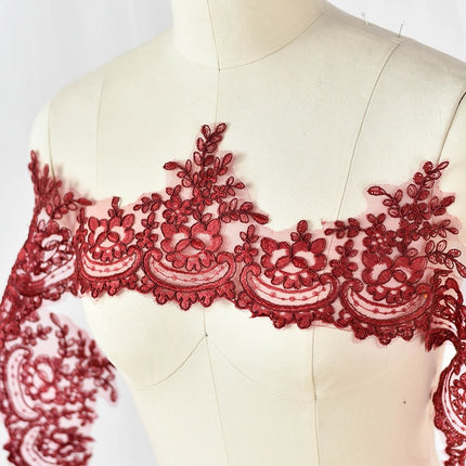 White lace accessories bridal handmade diy material wedding headwear decorative flower width 15.5CM