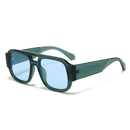 Fashion Casual Double-Bridge Sunglasses 2025 New Sun Glasses Uv Protection Personality European and American Photo Influencer Sunglasses for Women