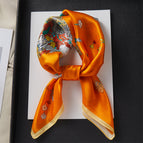 Flying flowers and jumping horses [100% mulberry silk]