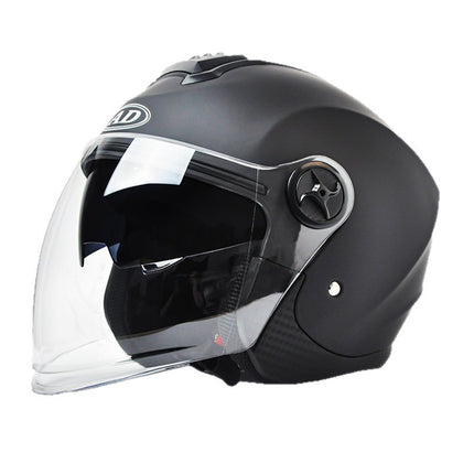 Foreign Trade Specializes in Electric Vehicle Helmets for Men and Women, Universal Motorcycle Ad Half Helmets for All Seasons, Autumn and Winter Warm Safety Helmets