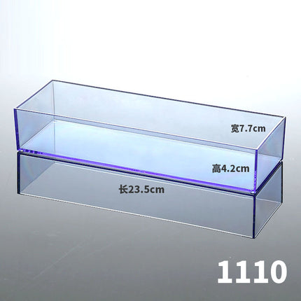 Simple Storage Box Transparent Acrylic Narrow Long Rectangular Mirror Cabinet Cosmetic Stationery Pen Kitchen Chopsticks Box