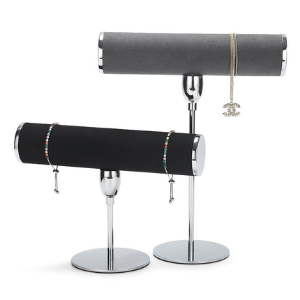 Hongtai Light Luxury Metal Bracelet Jewelry Display Stand Stand Bracelet Microfiber Jewelry Display Props in stock Wholesale