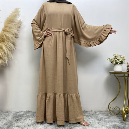 Cross-Border Exclusive Supply of New Fashion Women's Solid Color Patchwork Dress 6530