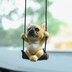 Swing fighting dog yellow