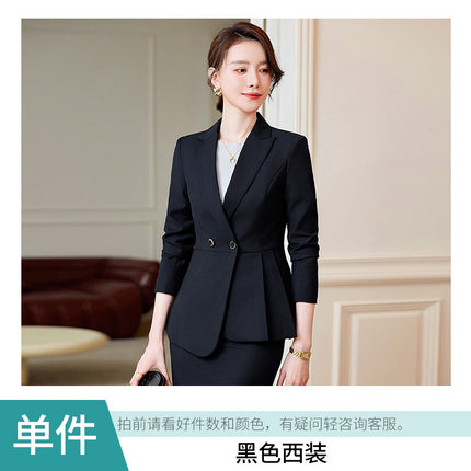 Suit suit women's spring and autumn fashion temperament goddess fan Gao end professional suit sales office workwear sales work clothes