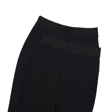 Plus-Size High-Waisted Tummy Control Leggings for Autumn and Winter, Fleece-Lined, Full-Length Cotton Pants for Women
