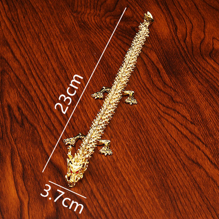 Alloy 3D Three-dimensional Activity Dragon Home Office Desktop Antique Dragon Jewelry Chinese Dragon Handle Metal Crafts