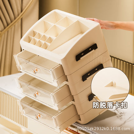 Desktop Dresser Storage Box Office Desk Storage Rack Student Dormitory Stationery Cosmetics Storage Box