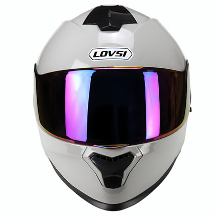 Motorcycle Helmet Dot Certified Men's Motorcycle Full-Face Helmet Men's and Women's All-Season Dual-Lens Winter Cycling Helmet