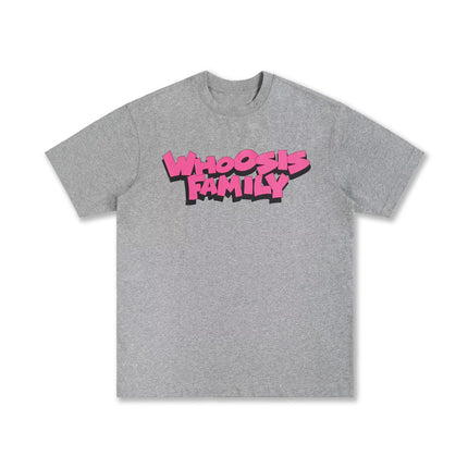 Fun Graffiti Popping Letter Print Short-Sleeved T-Shirt Hip-Hop Oversize Original National Fashion Brand Loose for Men and Women
