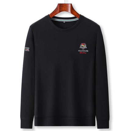 Mingdi Mouse Men's Autumn New Long Sleeve Round Neck T-Shirt Men's Casual Bottoming Shirt Loose Cotton Easiest for Match Sweatshirt