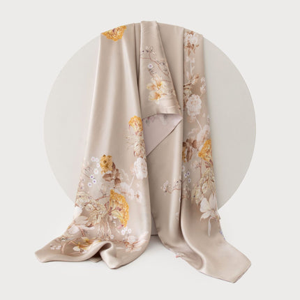 Carefully Selected Gifts for Mom and Mother-In-Law, Mulberry Silk Scarf, High-End Scarf, Double-Sided Scarf for Women
