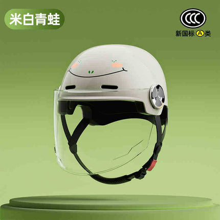 2025 new helmet electric car female cute new national standard 3C certification motorcycle hat summer