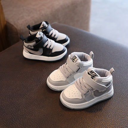 Middle help children's sneaker boys and girls casual board shoes 2022 autumn new non-slip baby shoes toddler shoes