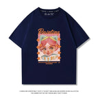 Navy blue (pink hair girl) / S (recommended to wear 37.5-50kg years old)