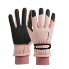 Hx513 winter ski strap women's gloves pink / One size fits all