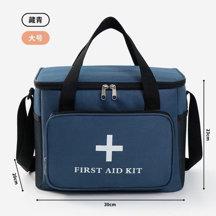 Household Portable Medicine Bag Oxford Cloth Large-Capacity Foldableing Medical Box Satchel Multi-Purpose First Aid Kit Medicine Storage Bag