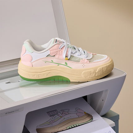 361 Garden Shoes Women's Shoes Summer Breathable Sports Shoes 2025 New Shoes Thick-Soled Casual Shoes Easiest for Match Sneakers Women