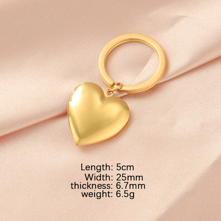 316L Mirror Stainless Steel Various Style Photo Box Pendant DIY Open Photo Photo Frame Pendant Keychain