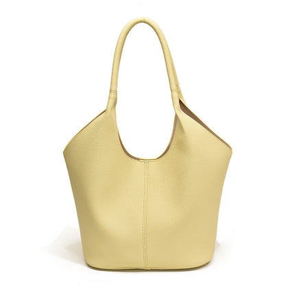 Hand-Held Vegetable Basket Bag Women's 2025 New Korean Niche Tote Bag Large Capacity Commuter Bag Single Shoulder Armpit Bag