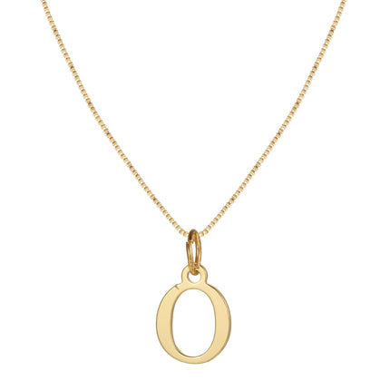 Cross-border Amazon Hot Sale Simple Stainless Steel Letter Pendant Necklace Women Alloy Box Chain 26 Letter Clavicle Chain