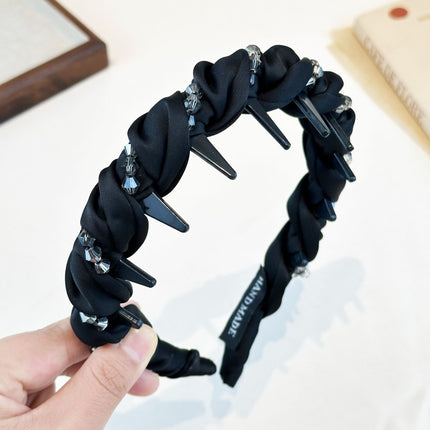 High Crown Toothed Headband for Women, 2024 New Versatile Elegant Simple Korean Hairpin Headband Accessory
