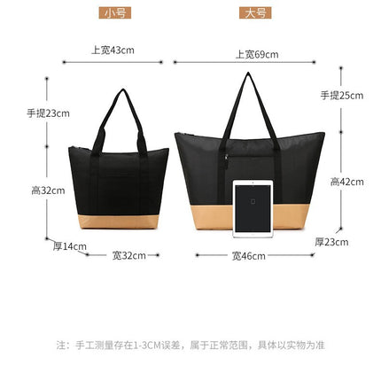 Cross-Border Wholesale of Large-Capacity Oxford Cloth Insulated Bags for Carrying Lunch Boxes to Work, Outdoor Ice Packs, and Portable Bags