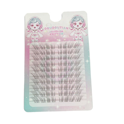 Natural-Looking Ultra-Fine Messy Ultra-Soft Bare-Faced Mom-Like Lashes with a Sweet and Light Transparent Offset Feel