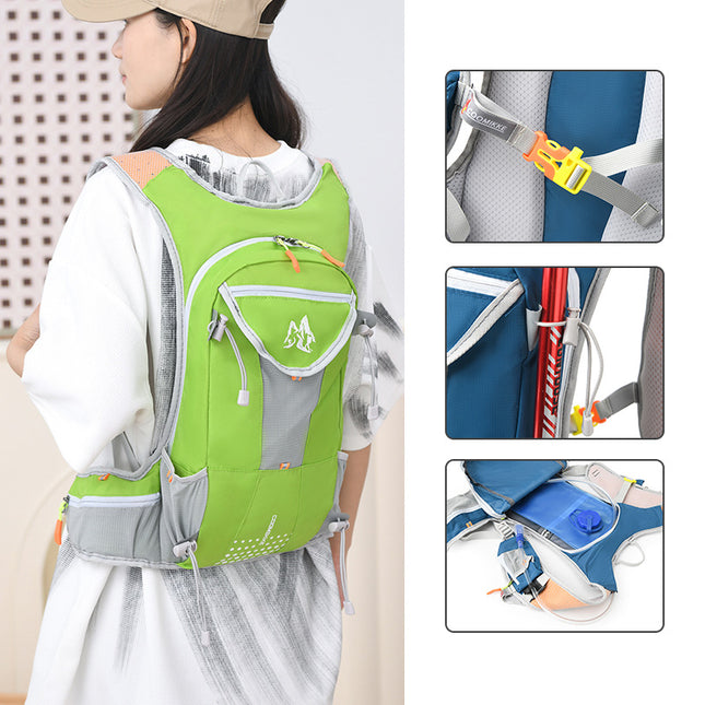 Outdoor Cycling Bag Bicycle Bag Lightweight Breathable Backpack Water Bottle Bag Men's and Women's Hiking Cross-country Running Bag