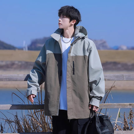 Woodpecker Assault Jacket Men's Spring & Fall New Windproof Jacket Three-In-One Outdoor Spring Workwear Men's Jacket