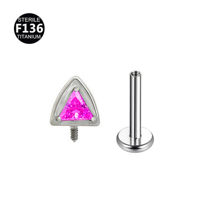F136 Titanium Alloy Ear Bone Nail Cat Ear 0.9 Tooth Internal Thread Lip Nail Fashionable Versatile Cartilage Piercing Ear Bone Nail