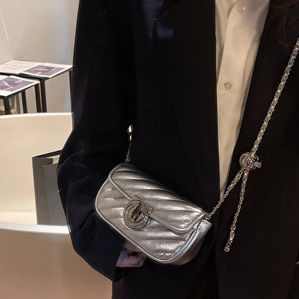 Cross-Border Ins Niche Bags 2026 New Trendy Chanel-Style Quilted Chain Bag Versatile Shoulder Crossbody Mini Bag