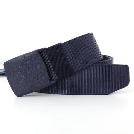Security check camouflage nylon belt men's tactical belt women's automatic buckle pants belt woven cross-border wholesale