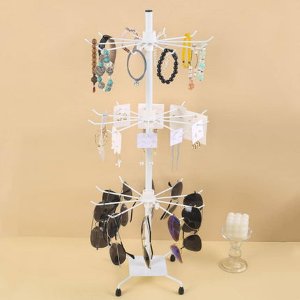 Desktop Rotating Multi-layer Small Jewelry Pendant Mobile Phone Case Hair Ring Earplugs Keychain Bracelet Necklace Display Hanging Rack
