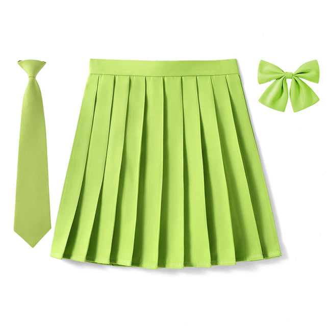 Factory Outlet in stock New High Waist Japanese plus size Animation Pleated Skirt Spring and Autumn COS Class Uniform School Uniform Men's and Women's Skirt