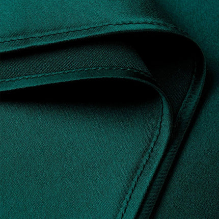Dark Green Emerald Triacetate Silks and Satins Skirt Women's Short Skirt Acetate Skirt Mid-Length Draped Fishtail a Version