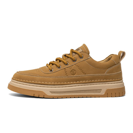 Men's Shoes 2026 Spring New Versatile High-End Flat Shoes Men's Height-Increasing Casual Work and Sports Shoes