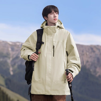 Woodpecker Assault Jacket Men's Spring & Fall New Windproof Jacket Three-In-One Outdoor Spring Workwear Men's Jacket